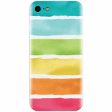 Husa silicon pentru Apple Iphone 8, Watercolors