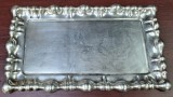 Tava din argint pentru servit, maniera Biedermeier, cca. 1900