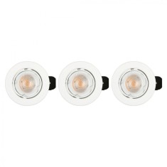 Set 3 spoturi LED Livarno home,zigbee smart home, 9 x 7.6 cm