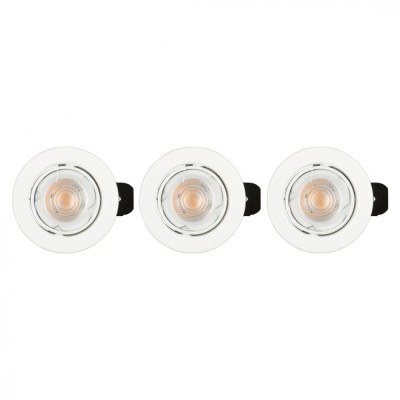 Set 3 spoturi LED Livarno home,zigbee smart home, 9 x 7.6 cm foto