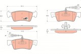 TRW GDB1672 COTEC set placute frana,frana disc