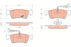 TRW GDB1672 COTEC set placute frana,frana disc foto