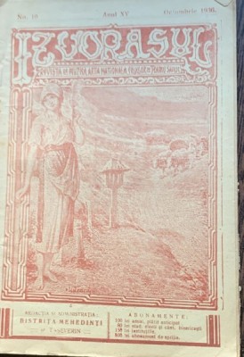 Izvorasul - revista de muzica, arta nationala, folklor si teatru satesc - nr. 10, octombrie 1936 foto