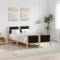 vidaXL Cadru de pat cu headboard Negru 120 x 200 cm țesătură 878331