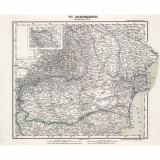 Harta Romania, Karl Sohr, 1884, 50x70cm, repro