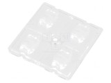 Lentilă LED Pătrată Transparentă 5,18mm