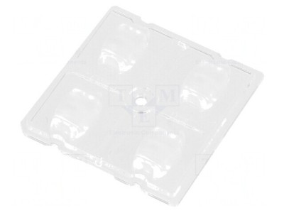 Lentilă LED Pătrată Transparentă 5,18mm foto