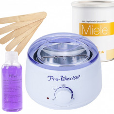 Kit de epilare cu ceara elastica traditionala Cutie Miere prowax Xanitalia