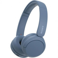 Casti Stereo Sony WH-CH520L, Wireless, Bluetooth, Microfon, Multipoint connection, Quick Charge, Autonomie 50 ore (Albastru)