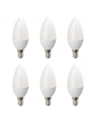 Set 6 Becuri LED Drimus E14 6W lumina rece DL-6062 foto