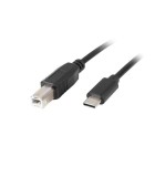 Cablu imprimanta 1.8m USB-C3.1 tata - USB2.0 B tata negru, Oem