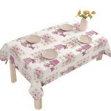 Fata de masa tip musama Pufo Pink Butterfly, 120 x 140 cm