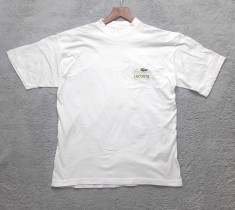 LACOSTE la chemise tricou barbati maneca scurta marime XL alb bumbac