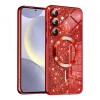 Husa MagSafe pentru Samsung Galaxy S24+ S926, Techsuit, Luxury Glitter, Rosie