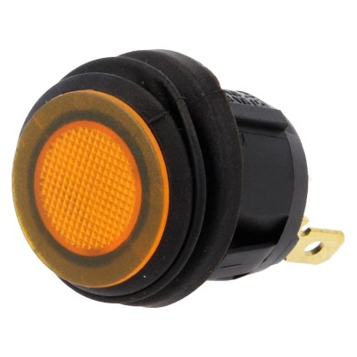 Intrerupator OFF-ON, 2 pozitii, SPST, SCI, R13-112B8W-02-BYNN-0A-N2, T234606 foto