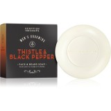 Scottish Fine Soaps Thistle &amp; Black Pepper săpun solid pentru față și barbă 100 g