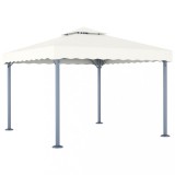 VidaXL Pavilion, crem, 300 x 300 cm, aluminiu