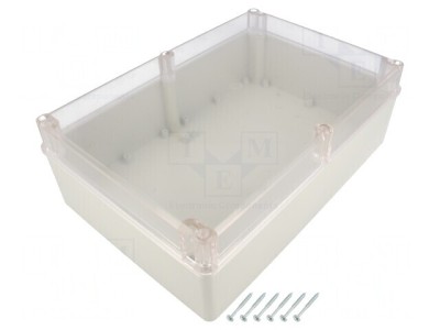 Carcasă Universală ABS Gri 190x280x95mm cu Garnitură foto