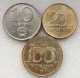 P1. Ungaria 10 Forint 1971 + 20 1993 +100 1995 **