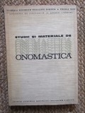 Studii si materiale de Onomastica (1969)
