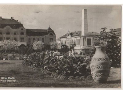 CPIB 21366 CARTE POSTALA - BAIA MARE. PIATA LIBERTATII, RPR, 1959 foto