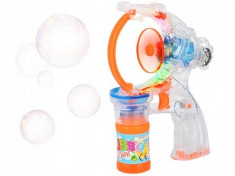 Jucarie Pistol Muzical cu Lumini pentru Facut Baloane de Sapun Bubble Gun, Copii 3 Ani+ foto
