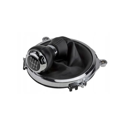Nuca schimbator de viteze cu manson Audi TT 8J MK2, 6 Trepte, Negru / Crom foto