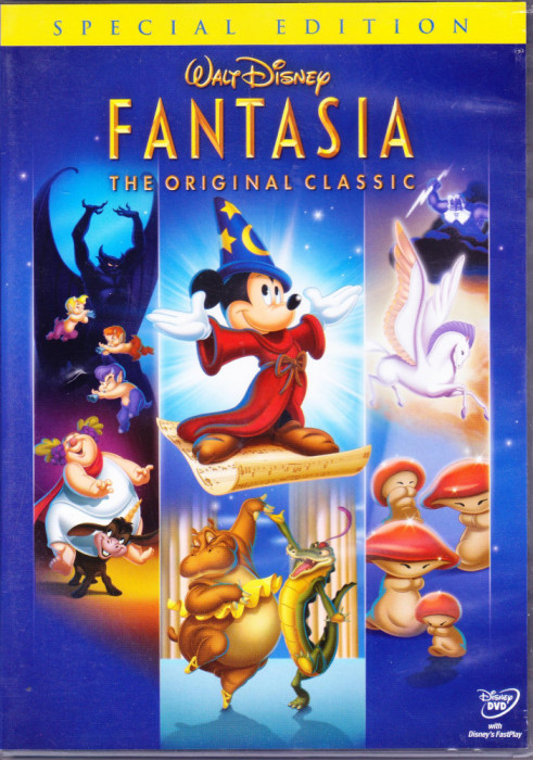 DVD animatie: Fantasia ( Disney; stare foarte buna; sub.engleza )