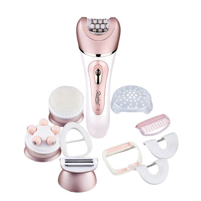 Epilator fără fir ZEPHYR ZP 1811 E, 4&amp;icirc;n1, 4 capete, 6 accesorii, 2 viteze, rezistent la apă, roz/alb - Cod G8219 foto