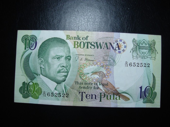 BOTSWANA 10 PULA 1982 EXCELENTA