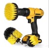 Set 3 perii Galbene pentru curatare cu adaptor pentru bormasina/autofiletanta, Oem