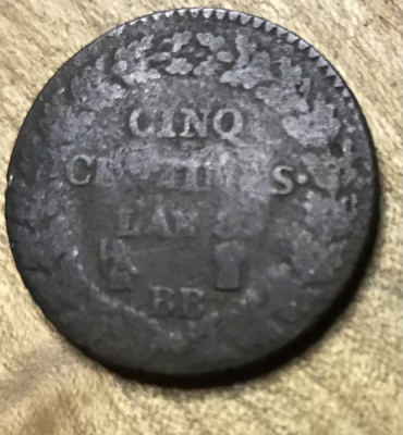 MNDSTR6 Franta cinao centimes foto