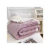 Cumpara ieftin Patura Cocolino cu Blanita Pentru Pat Dublu, Gri Albastrui - TRICOT9