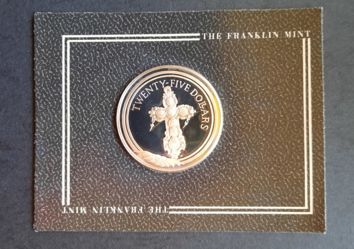 Moneda de argint - 25 Dollars Insulele Virgine Britanice 1988 FM(P) - A 3901