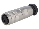 &#039;Conector M16 Mamă pentru Cablu 12 PIN 3A 60V Drept&#039;