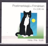 Finlanda 1995 fauna pisici MI 1310-1315 carnet MNH 2 poze