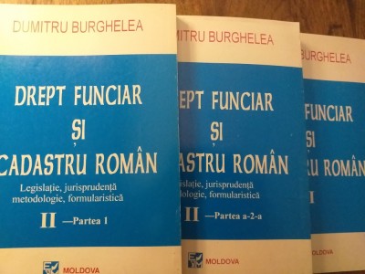 Drept funciar si cadastru roman- Burghelea, 3 vol foto