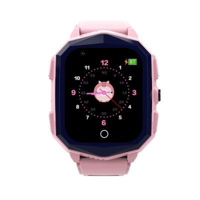 Ceas Smartwatch Pentru Copii Wonlex KT20S cu Localizare GPS, Functie Telefon, Buton SOS, Pedometru, Camera, Notificari, Roz foto