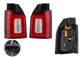 Stop spate lampa Volkswagen Transporter/Multivan (T6), 04.2015-, spate, Stanga+Dreapta, 2 usi spate, LED; rosu-alb; tuning, Taiwan