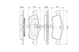 Set placute frana,frana disc TOYOTA YARIS (P13) (2010 - 2016) BOSCH 0 986 494 130