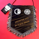 Fanion meci fotbal LEICESTER CITY FC - SK SLAVIA PRAGA (UEFA Europa League 2021) - produs nou, oficial