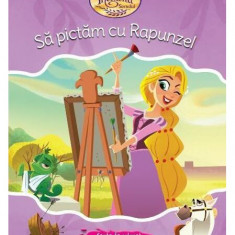 Disney. O poveste încâlcită. Să pictăm cu Rapunzel. Carte de colorat cu pensulă și acuarele - Paperback brosat - Disney - Litera mică