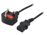 Cablu Alimentare 1.8m 3x0.5mm2 Negru
