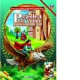 Praslea cel voinic si merele de aur. Carte de colorat cu povesti si abtibilduri cu litere mari de tipar (format A4 + masca surpriza)