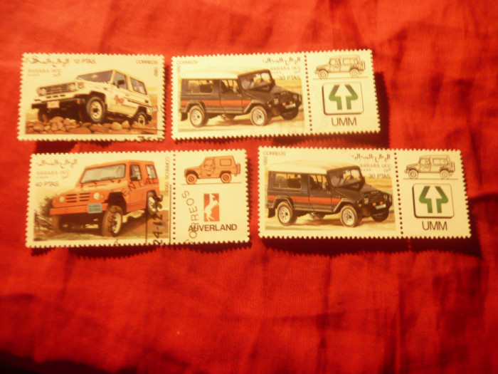 Serie mica Sahara Occ. 1992 Automobile , 5 valori