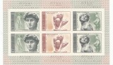 Bloc filatelic URSS 1975 &ndash; Michelangelo, 500 de ani de la naștere (6 timbre) -A116