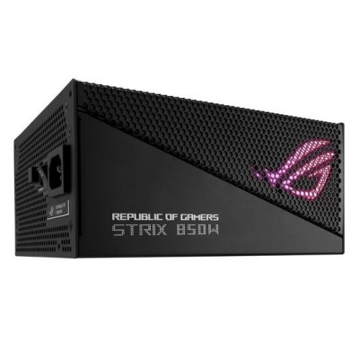 Sursa full modulara Asus ROG Strix 850W Gold Aura Edition neagra foto