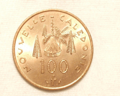 NOUA CALEDONIE 100 FRANCI 1984 UNC foto