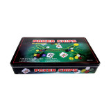 Set Poker, 33.5 x 19.5 x 5 cm, 300 chips, buton small/big blind, buton dealer, carti de joc, Multicolor, General