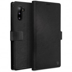 Husa Piele UNIQ Journa - Heritage pentru Samsung Galaxy Note 10 N970 / Samsung Galaxy Note 10 5G N971, Neagra